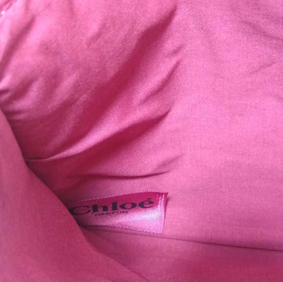 Chloé Parfum Canvas Flat Clutch Pouch New - Picture 6 of 11